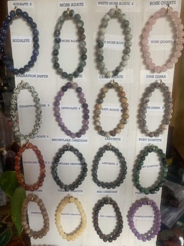 Natural Crystals-Gemstone Jewelry Elastic Beaded Stretch Bracelets $6