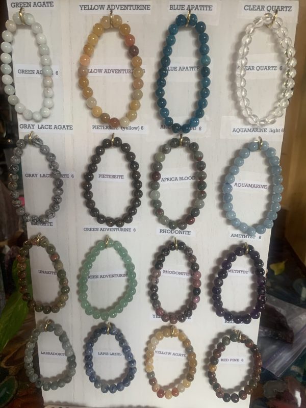 Natural Crystals-Gemstone Jewelry Elastic Beaded Stretch Bracelets $6 - Image 2